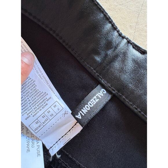 Calzedonia Faux Leather Skinny Jean Legging — NBW (Sleek 1960’s Moto Finish) XS - Picture 4 of 9